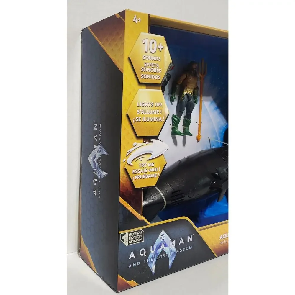 Aquaman Lost Kingdom Aquaman vs Black Manta Battle Set Lights Sounds DC